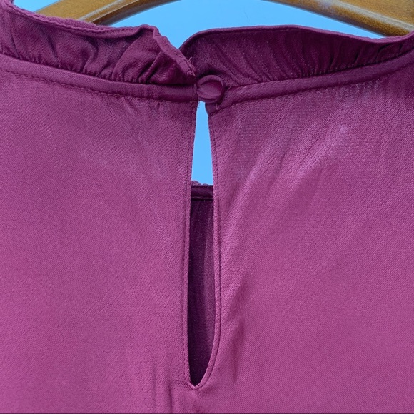 Rachel Parcell satin red blouse 8323 - Picture 7 of 12